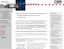 Tablet Screenshot of dwa-wirtschaftsauskunft.de